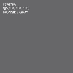 #67676A - Ironside Gray Color Image